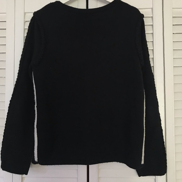 Trouve Black Windowpane Check Sweater Size M - Picture 4 of 4